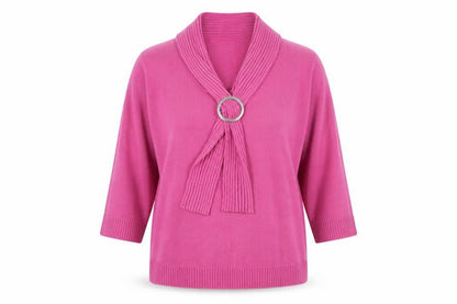 Front view of EWM women’s purple jumper, size M