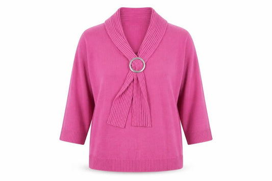 Front view of EWM women’s purple jumper, size M