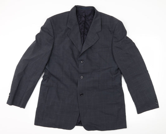 moorecroft Mens Grey Check  Jacket Suit Jacket Size 42