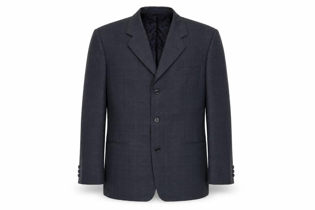moorecroft Mens Grey Check  Jacket Suit Jacket Size 42