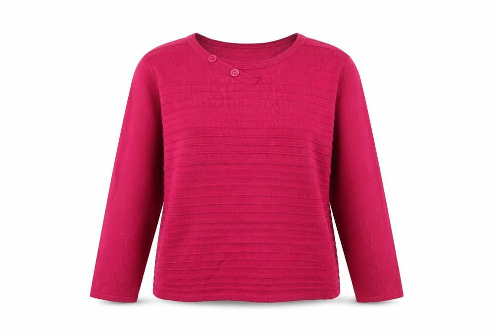 Casamia Womens Pink Knit Pullover Jumper Size L