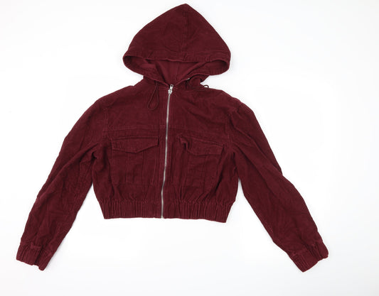 Boohoo Womens Purple  Corduroy Jacket  Size 10