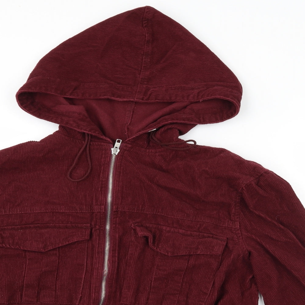 Boohoo Womens Purple  Corduroy Jacket  Size 10