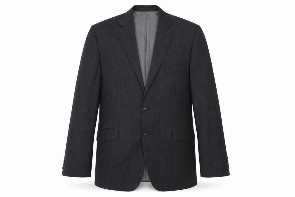Marks & Spencer Mens Grey Striped  Jacket Suit Jacket Size 42