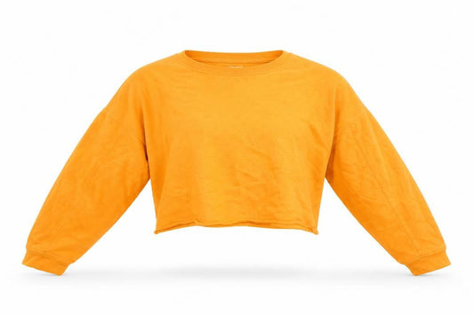 Zara Womens Orange   Pullover Sweatshirt Size S