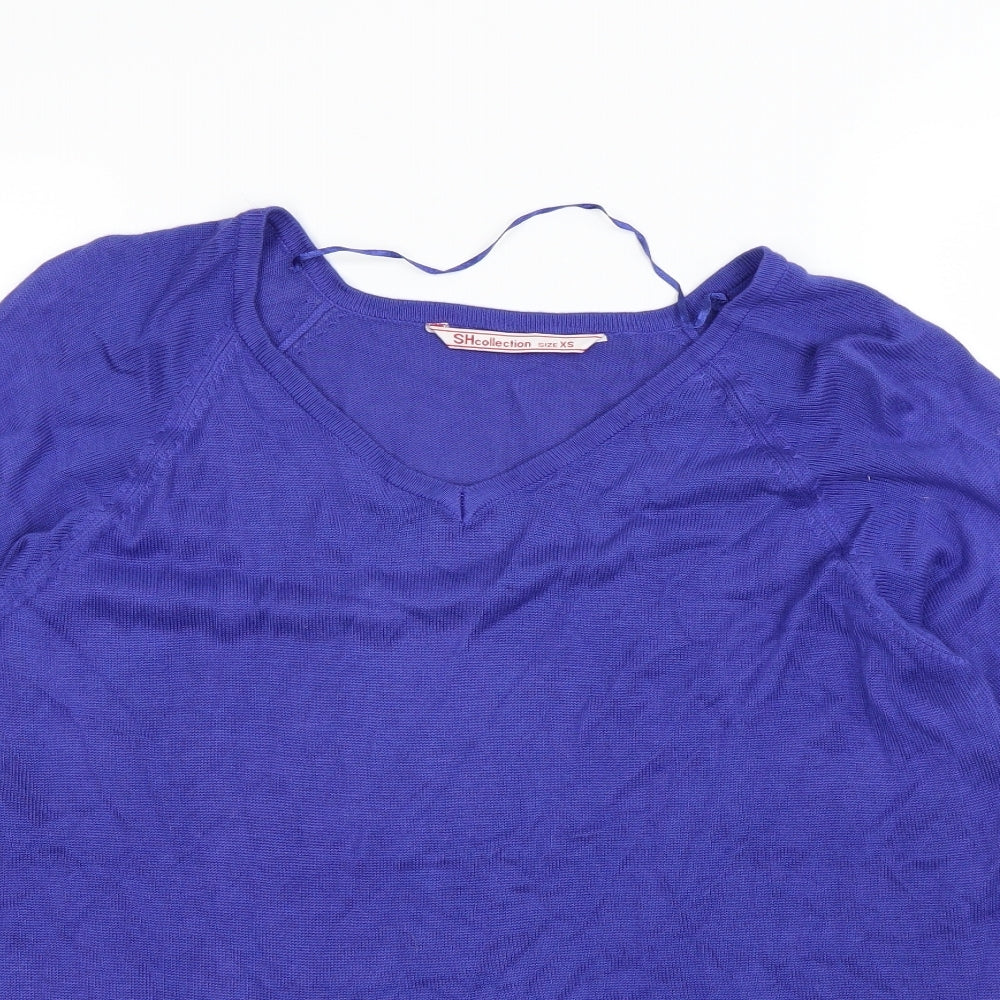 SHCollection Womens Purple   Pullover Sweatshirt Size XS