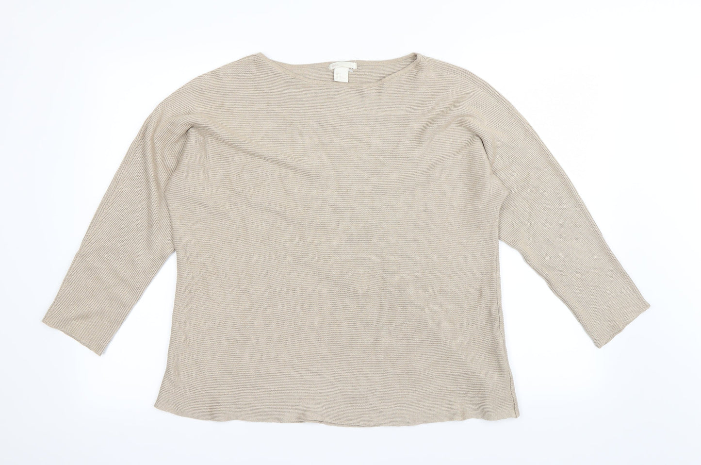 Basic Womens Beige   Pullover Jumper Size M