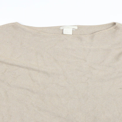 Close-up detail of Basic women’s beige jumper, size M