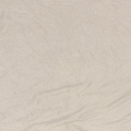 Brand and care label for Basic women’s beige jumper, size M