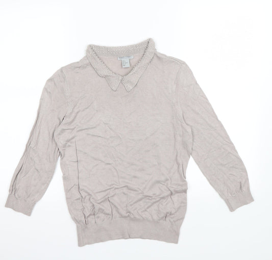 H&M  Womens Grey   Pullover Sweatshirt Size M