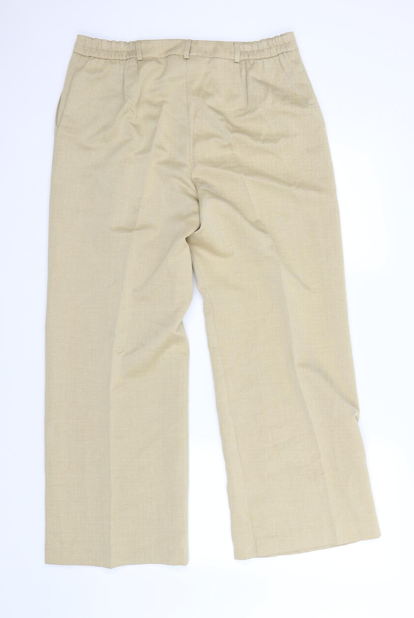 Special Collection Womens Beige   Dress Pants Trousers Size 14 L30 in