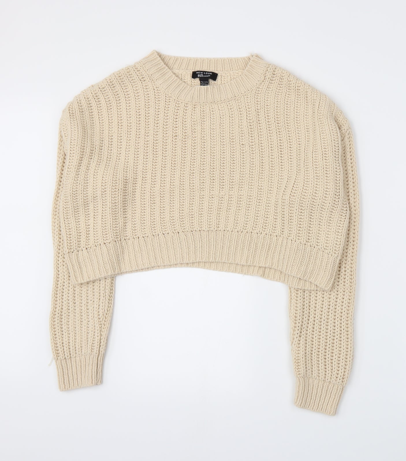 New Look Girls Beige  Knit Pullover Jumper Size 14-15 Years