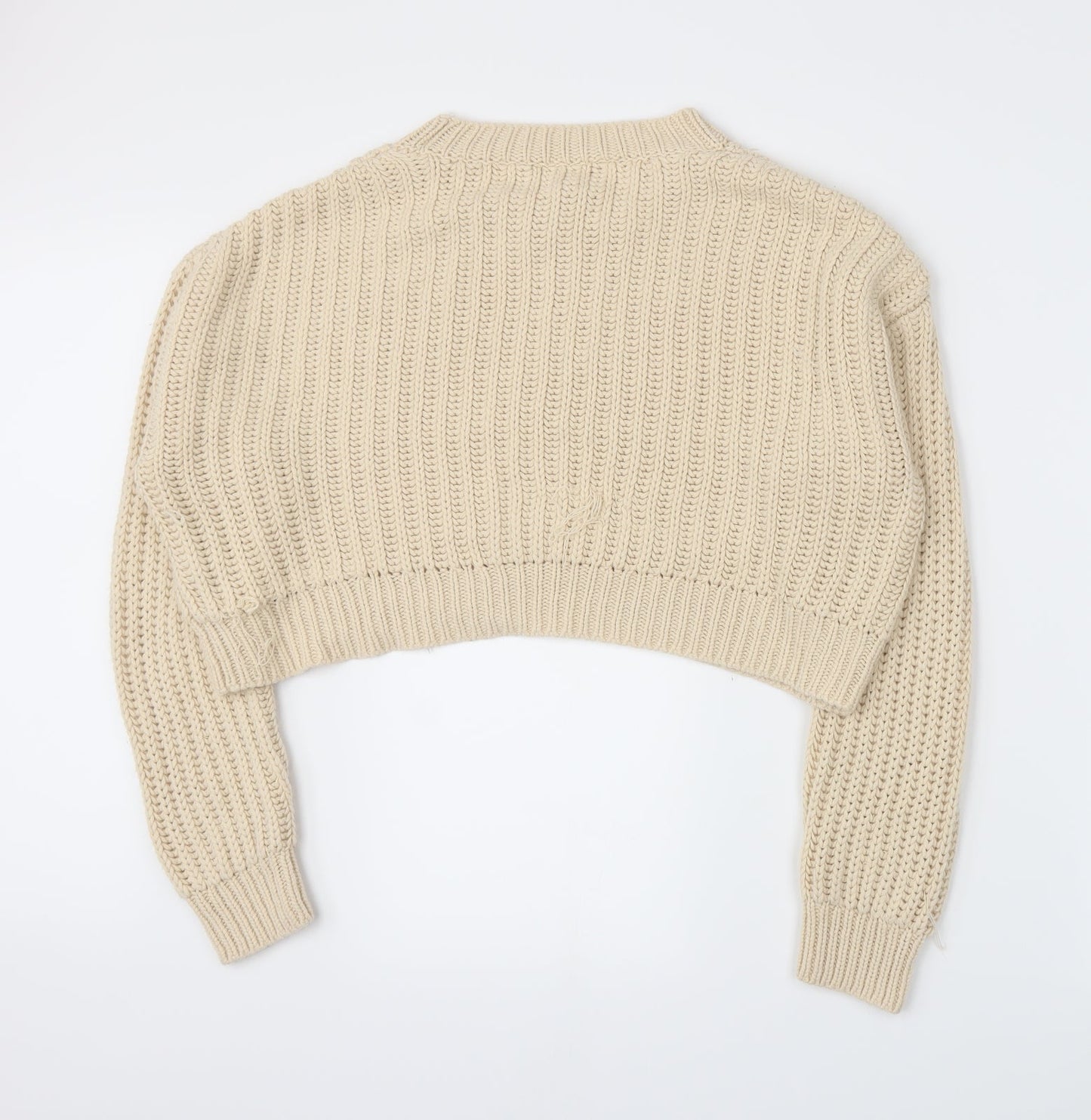 New Look Girls Beige  Knit Pullover Jumper Size 14-15 Years