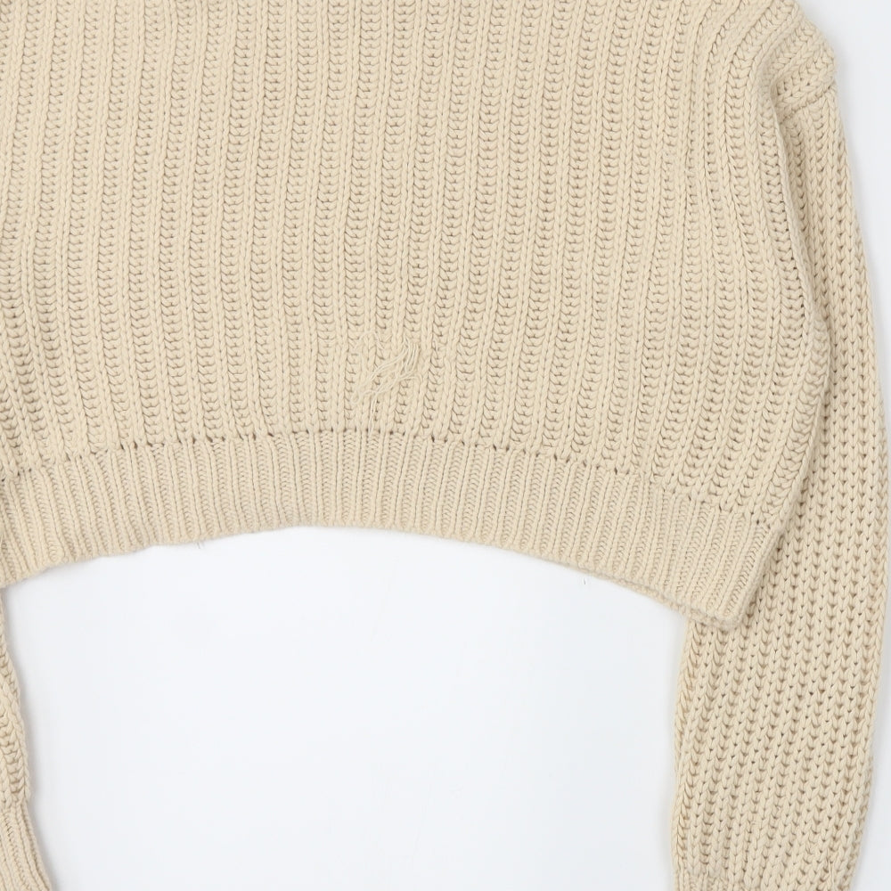 New Look Girls Beige  Knit Pullover Jumper Size 14-15 Years
