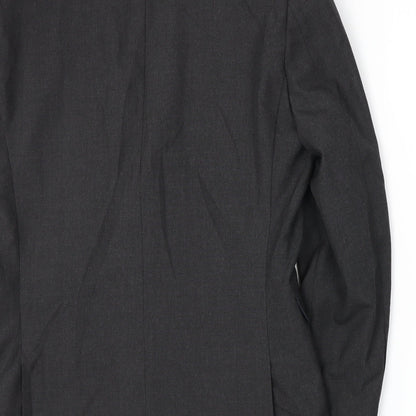 Brand and care label for Next men’s grey jacket suit jacket, size M