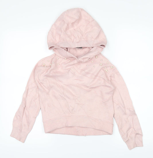 Tahari Girls Pink   Pullover Hoodie Size 7-8 Years