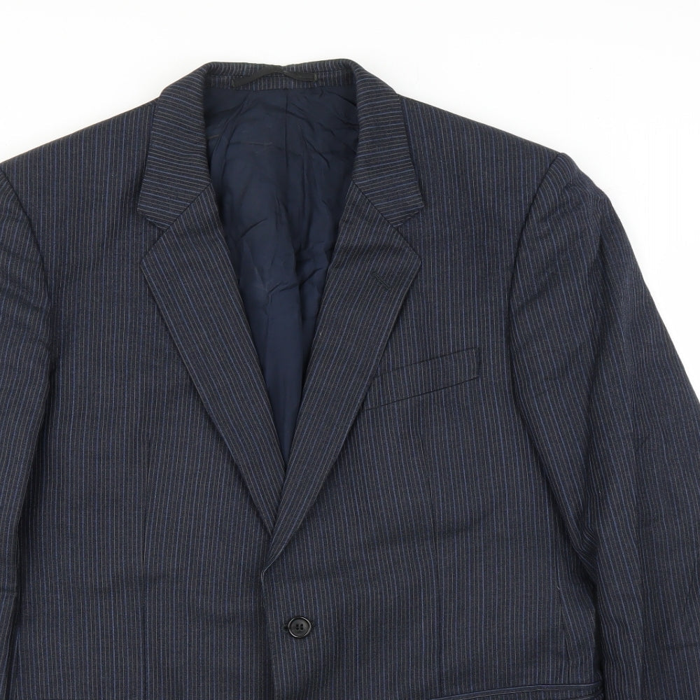 Sheltons Mens Blue   Jacket Suit Jacket Size 38
