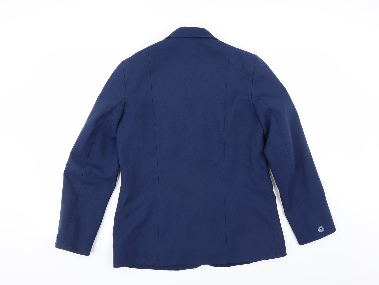 Preworn Womens Blue   Jacket Suit Jacket Size 14