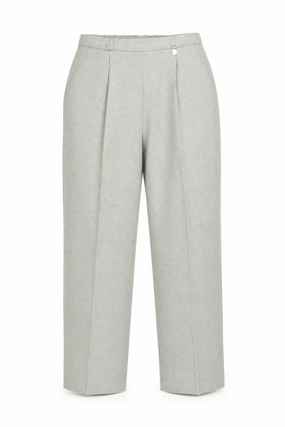 Front view of Classics women’s green trousers, size UK 14, 26-inch leg