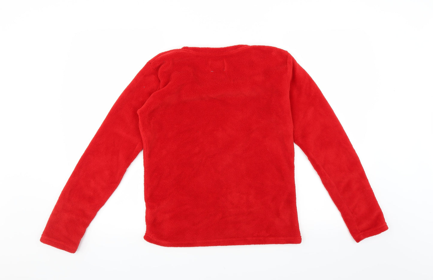 Matalan Womens Red Solid  Top Pyjama Top Size S  - Christmas Penguin