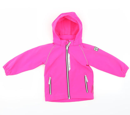 Additional front view of playtech girls’ pink jacket, size 2, years