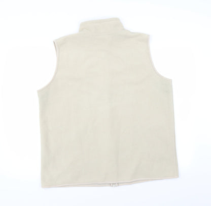 Back view of EWM women’s beige full zip jumper, size XL