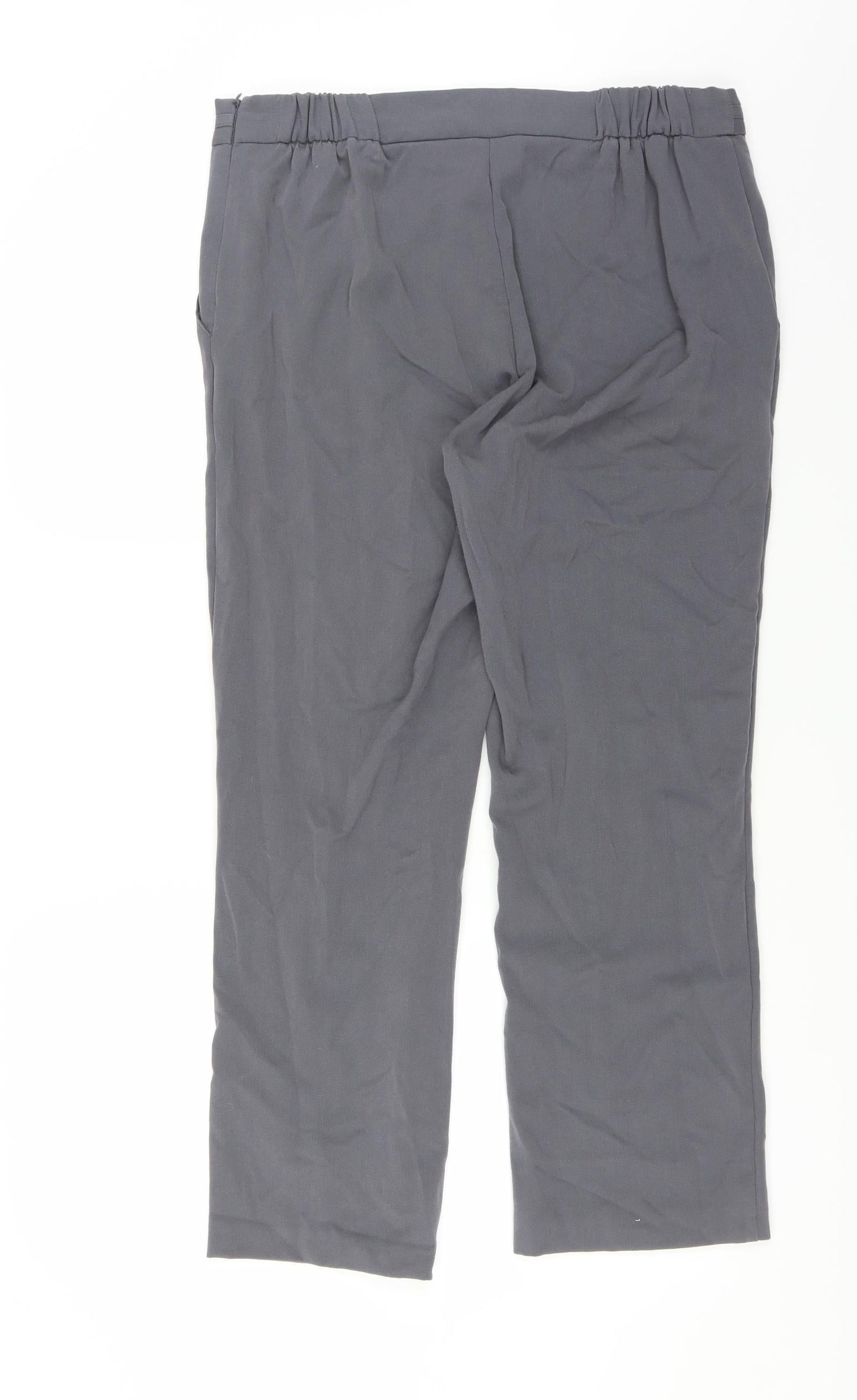 Anna Rose Womens Grey   Trousers  Size 14 L26 in