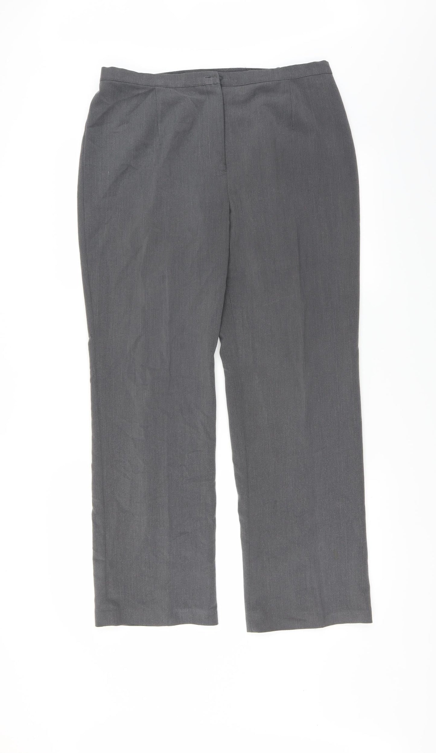 BASSINI Womens Grey   Trousers  Size 16 L29 in