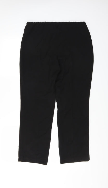 Back view of Classics women’s black trousers, size UK 12, 26-inch leg