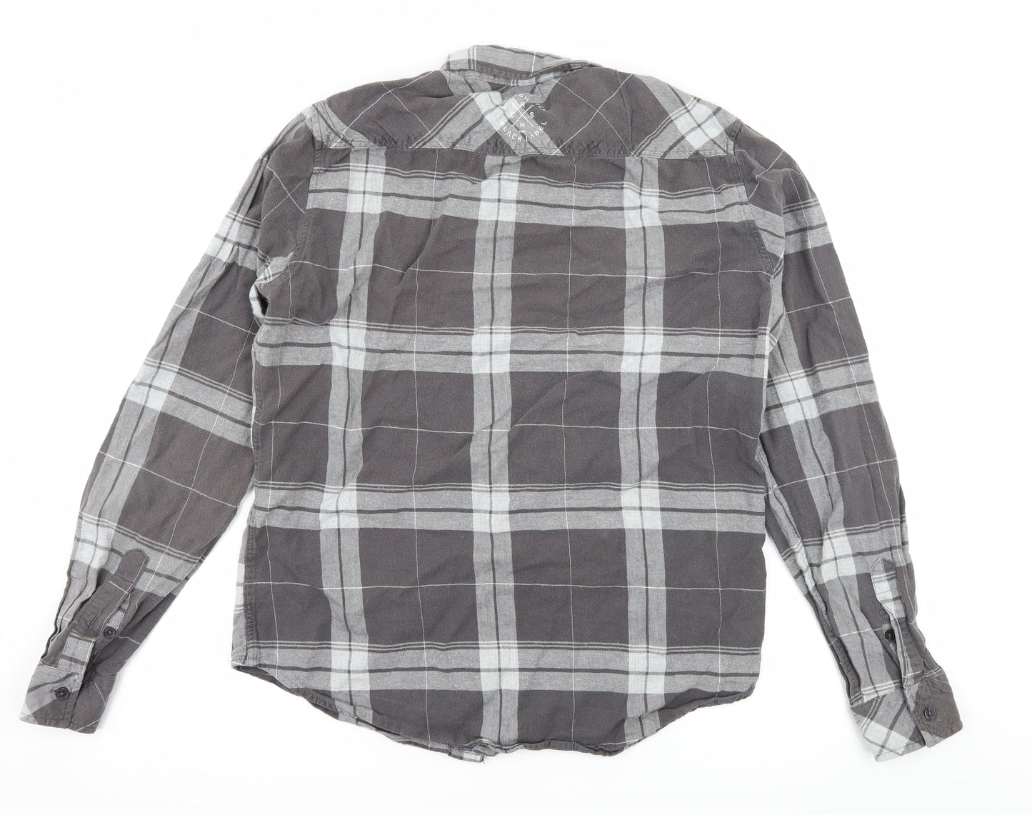 Crosshatch Mens Green Plaid   Button-Up Size M