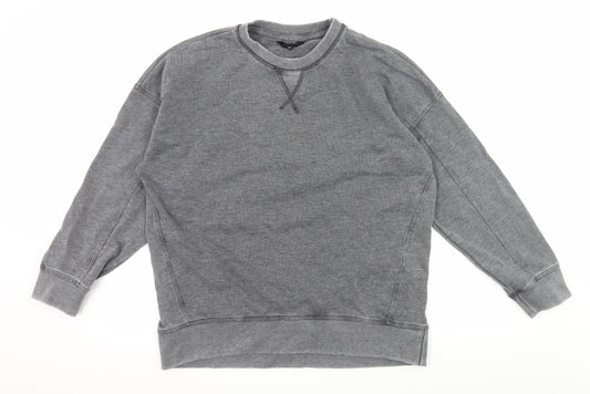 New Look Womens Grey  Jersey Pullover Sweatshirt Size 10