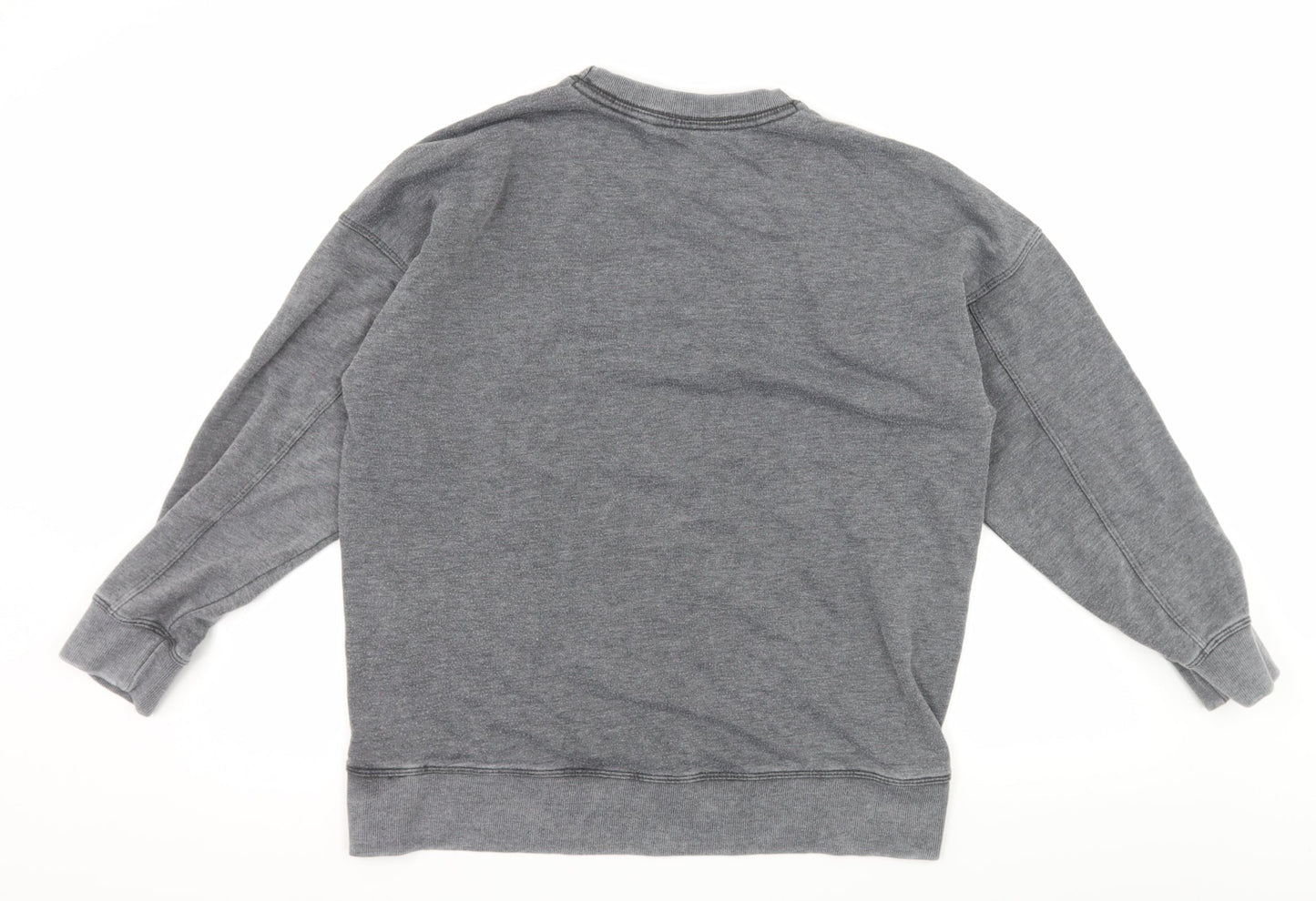 New Look Womens Grey  Jersey Pullover Sweatshirt Size 10