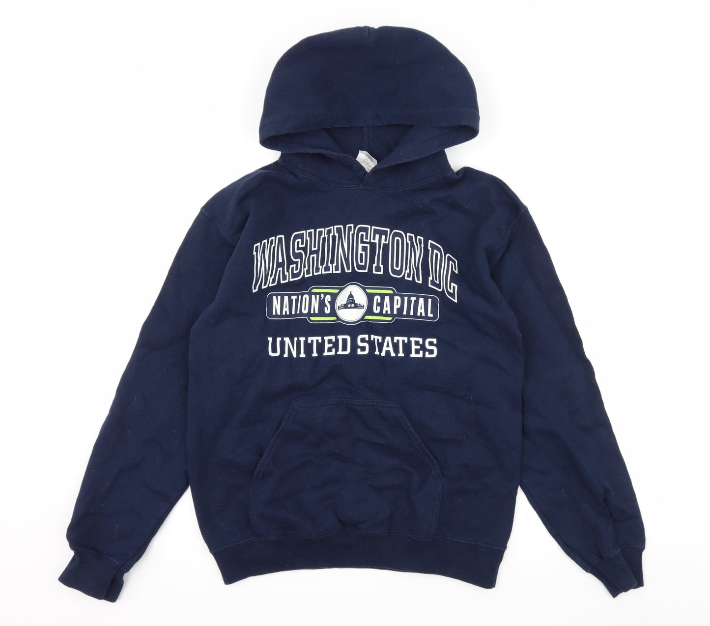 Gildan Mens Blue  Jersey Pullover Hoodie Size S  - Washington