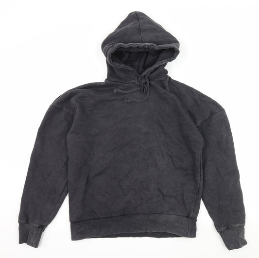 Missguided Womens Grey  Jersey Pullover Hoodie Size 4