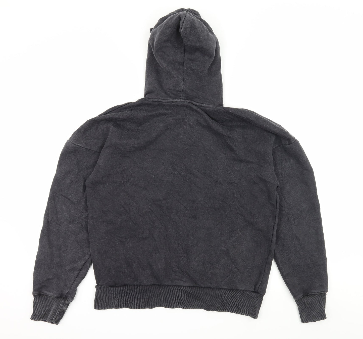 Missguided Womens Grey  Jersey Pullover Hoodie Size 4