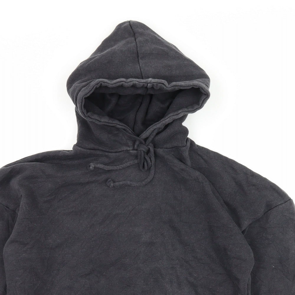 Missguided Womens Grey  Jersey Pullover Hoodie Size 4