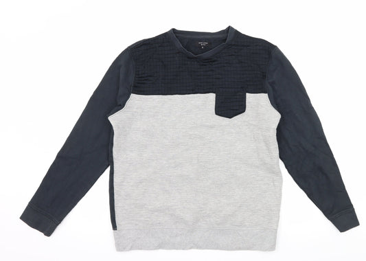 Newww   Mens Black  Jersey Pullover Sweatshirt Size M