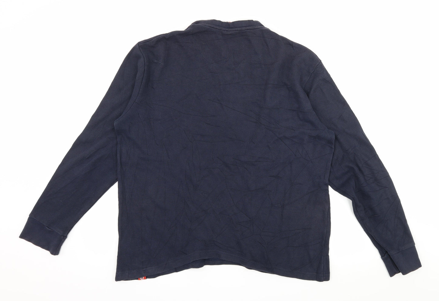 D555 Mens Blue  Jersey Pullover Sweatshirt Size M