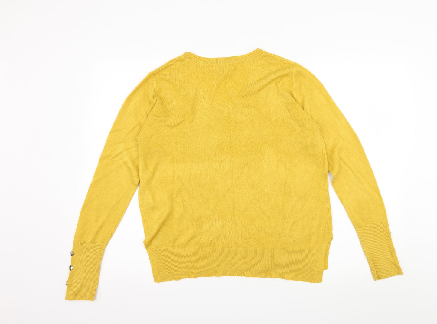 Primark Womens Yellow  Knit Pullover Jumper Size 10