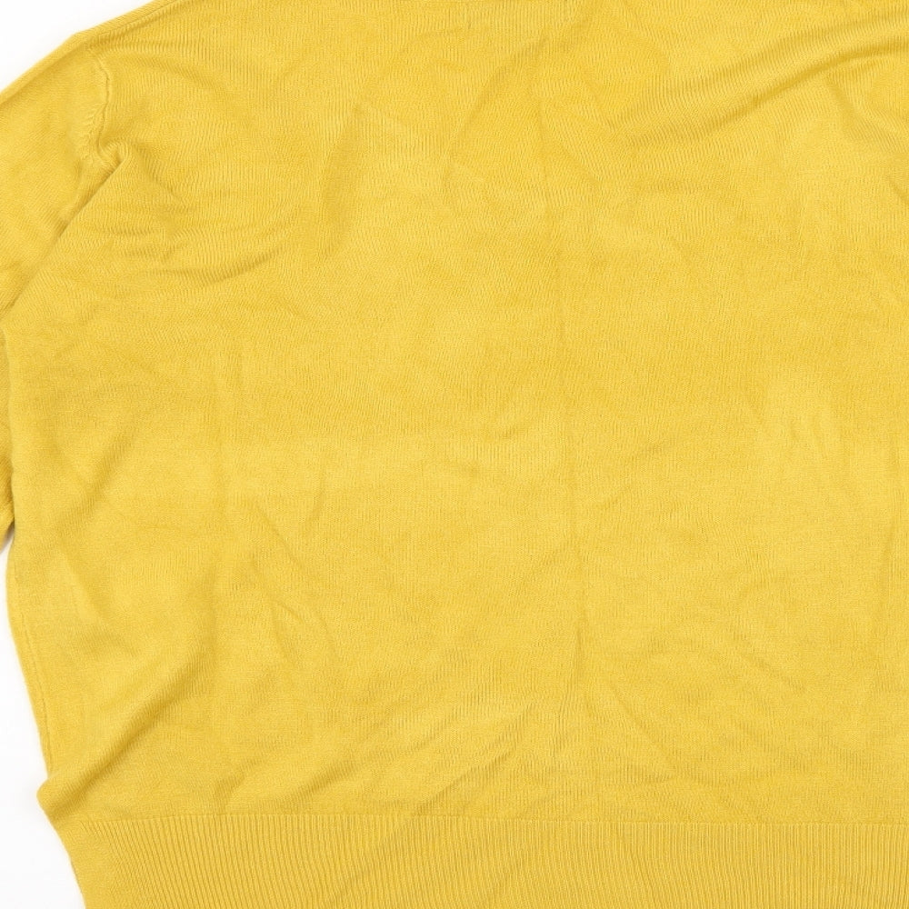 Primark Womens Yellow  Knit Pullover Jumper Size 10