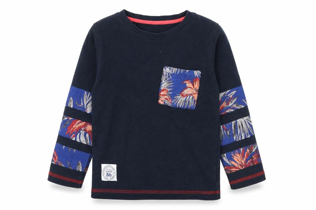 Pepito Boys Blue  Jersey Pullover Sweatshirt Size 3-4 Years  - Palm Leaf