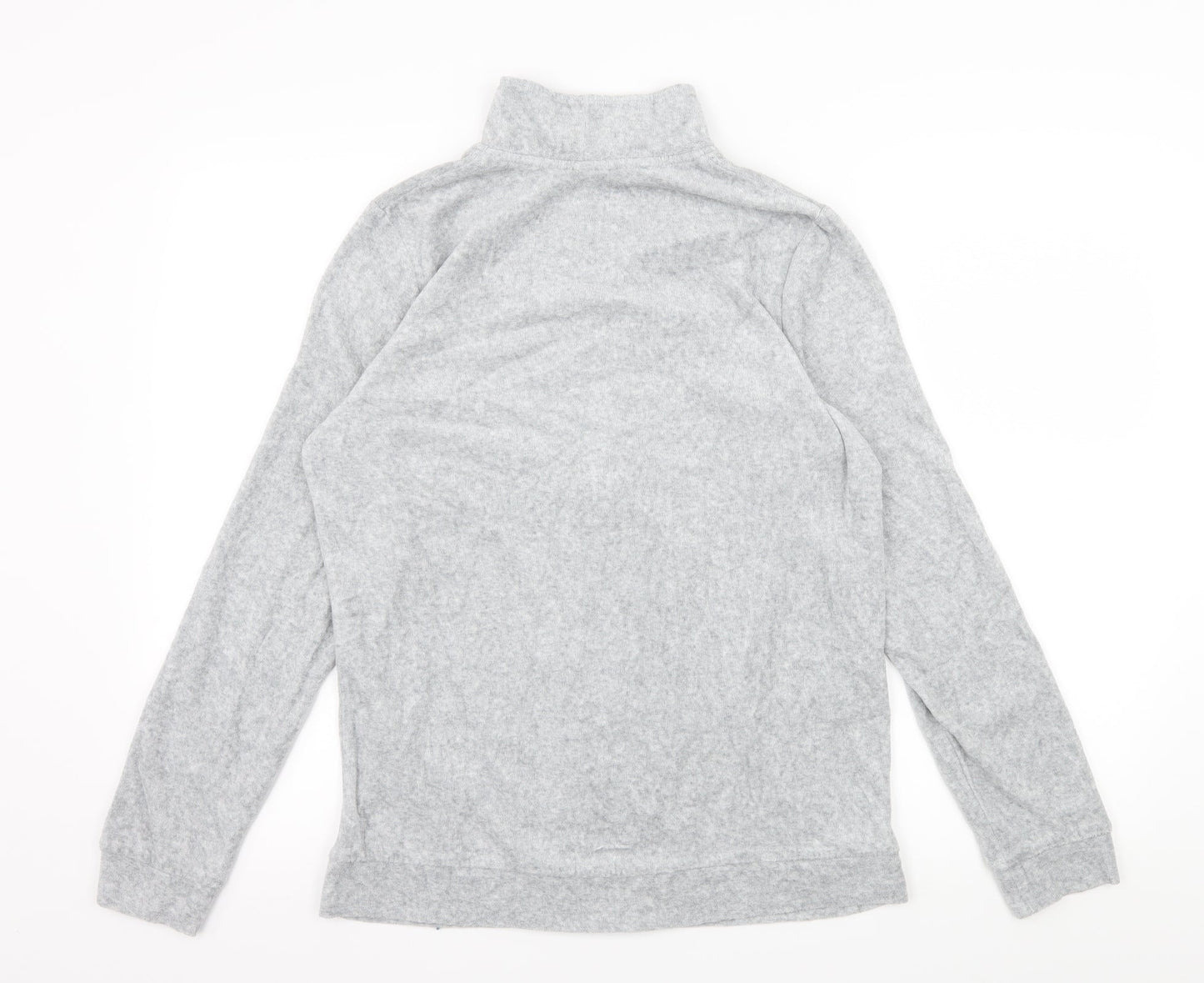 Avenue Womens Grey  Jersey Full Zip Sweatshirt Size 12