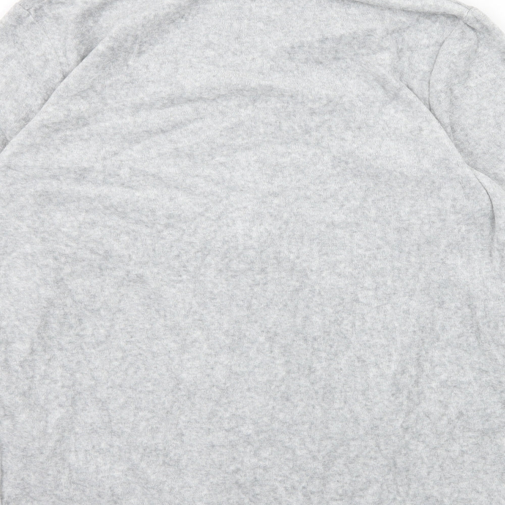 Avenue Womens Grey  Jersey Full Zip Sweatshirt Size 12
