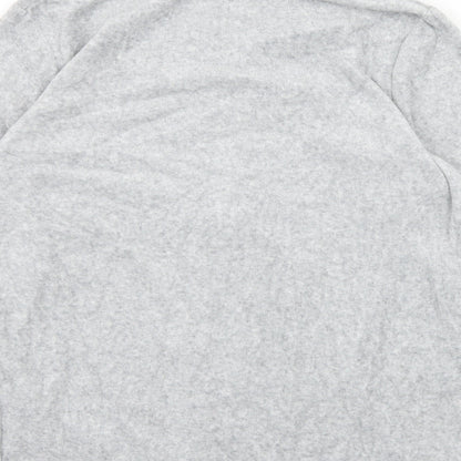 Brand and care label for Avenue women’s grey jersey full zip sweatshirt, size UK 12