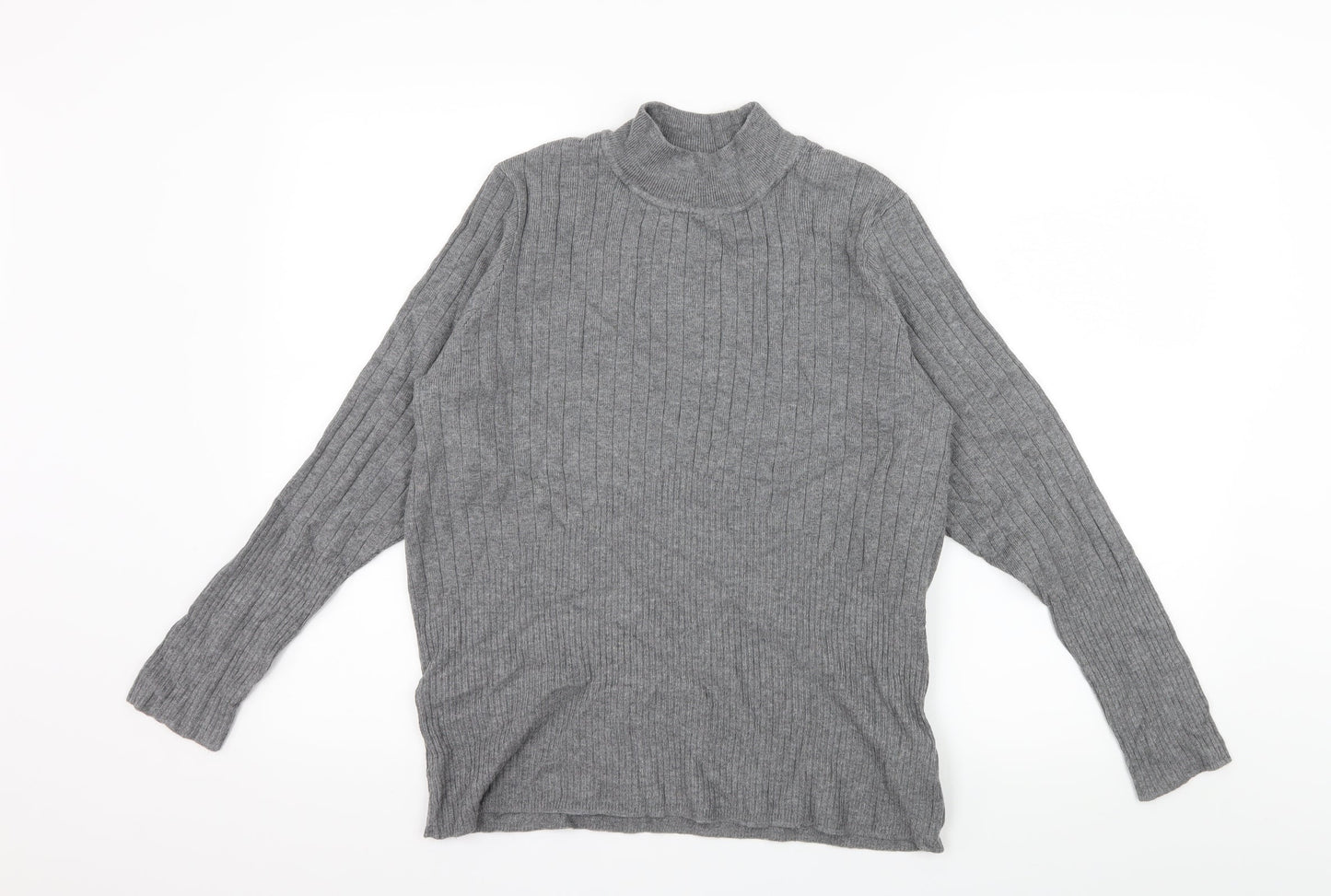 Marks and Spencer Womens Grey  Knit Pullover Jumper Size 20