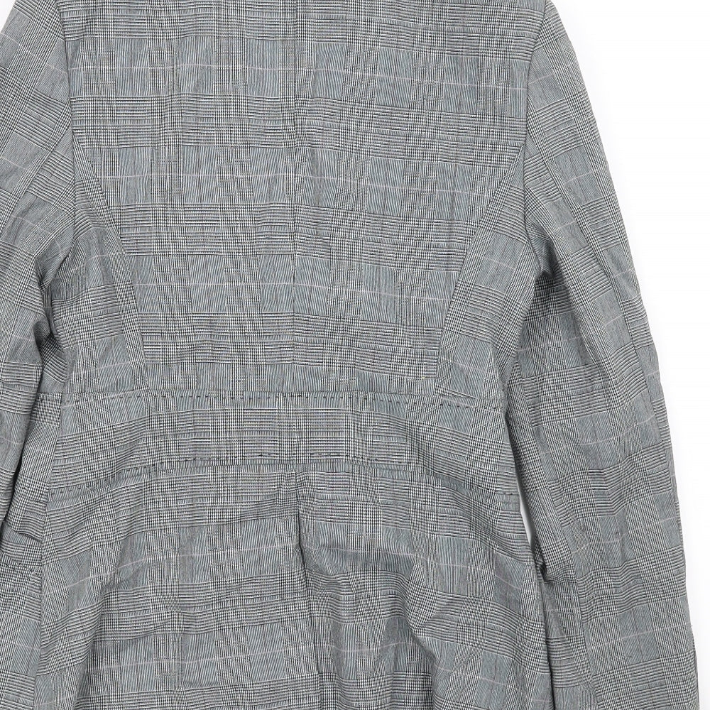 NEXT Womens Grey Check  Jacket Blazer Size 10
