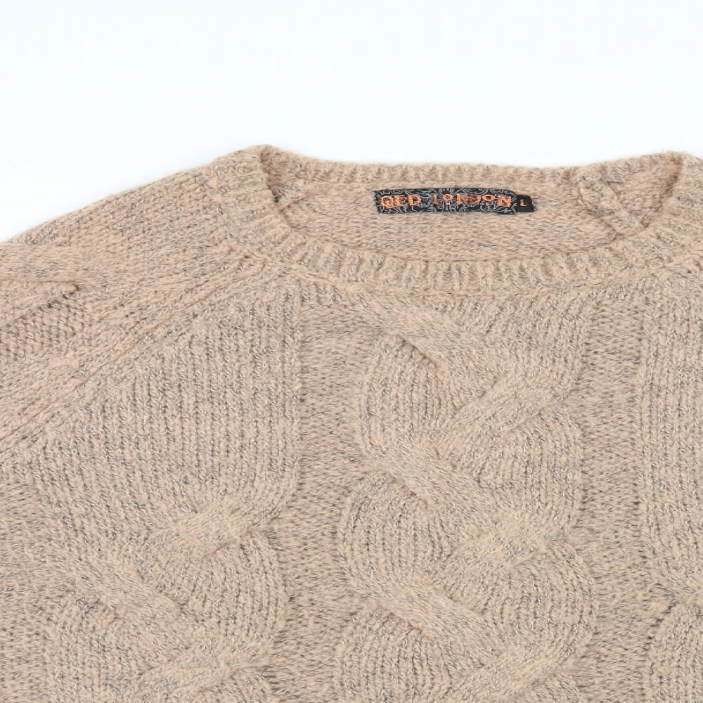 QED London Womens Pink   Pullover Jumper Size L