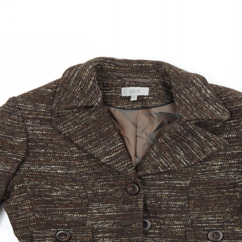 Marks & Spencer Womens Brown   Jacket Coat Size 12