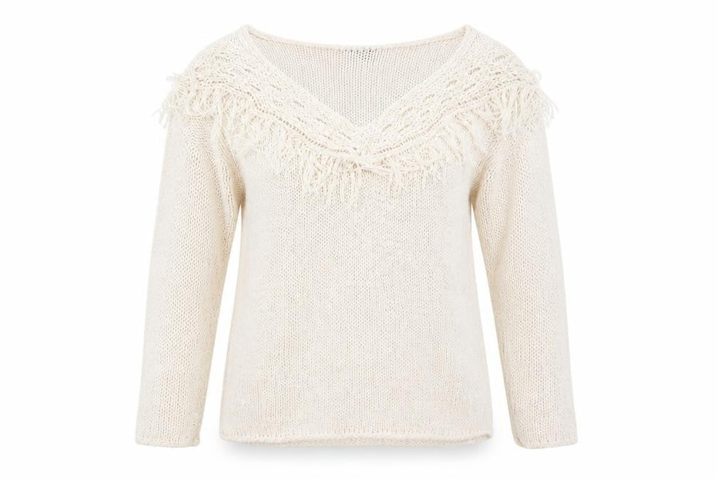 Atmosphere Womens Beige   Pullover Jumper Size L