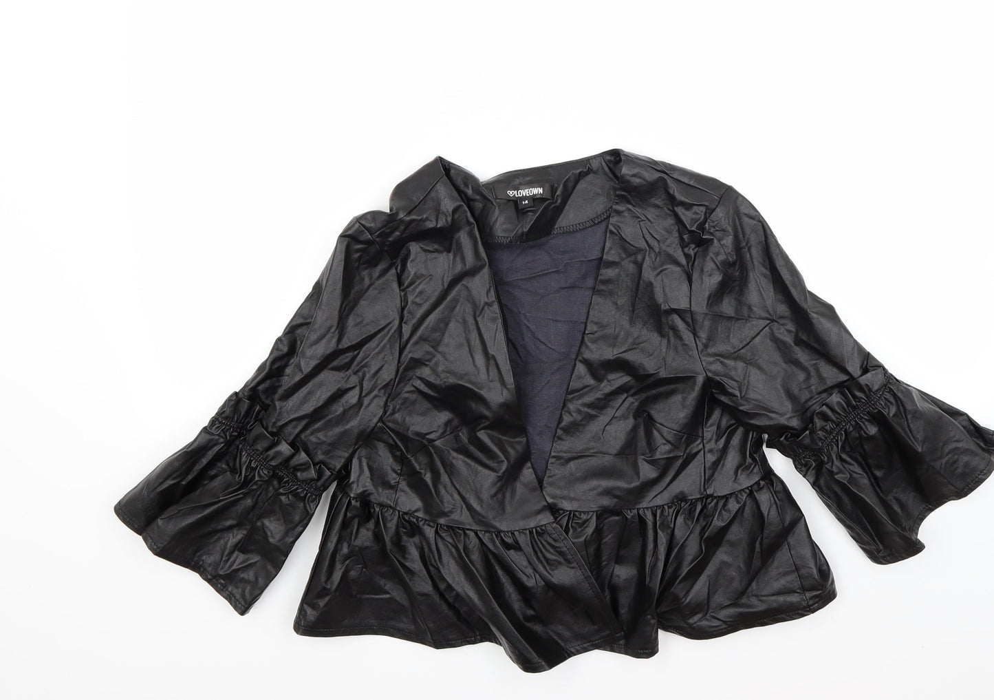 loveown Womens Black   Jacket Coat Size 14